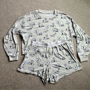 American Eagle Snoopy Pajama Set
